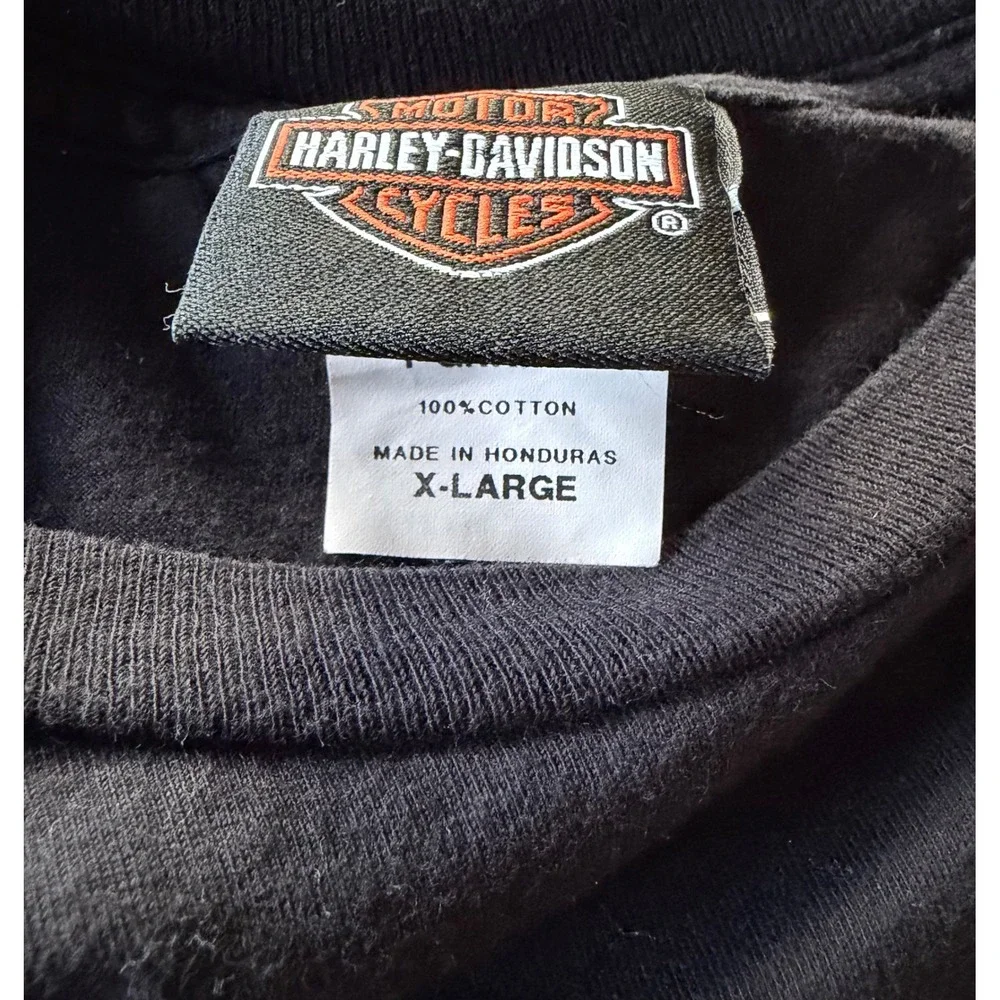 Harley-Davidson Las Vegas Nevada T-Shirt Mens XL Black Red Snake Graphic Tee - Picture 3 of 5